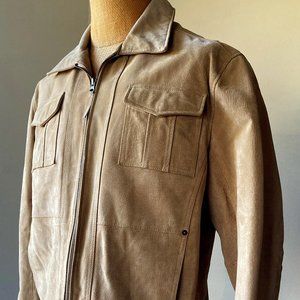 WE mens Jacket XL Real pigskin Leather Authentic